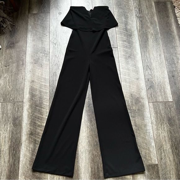 Lulus Power of Love Black Strapless Jumpsuit Size Extra Small - Picture 14 of 16